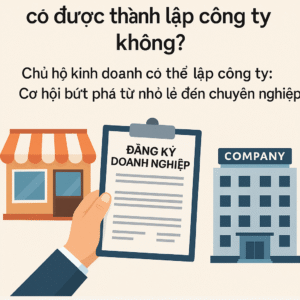 Không còn lo ngại: Cá nhân vừa đứng tên hộ kinh doanh vừa làm chủ công ty